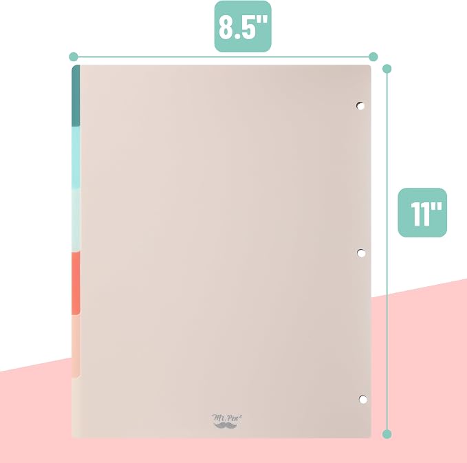 Mr. Pen- 3 Ring Binder Dividers - Image 3