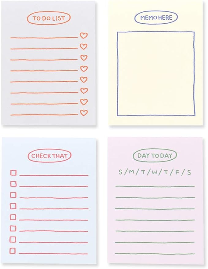 Monolike Memopad Sketch Planning design SET by Onlythingsilike