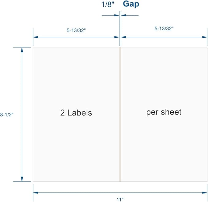 Shipping Labels with Self Adhesive, Square Corner, - Image 3