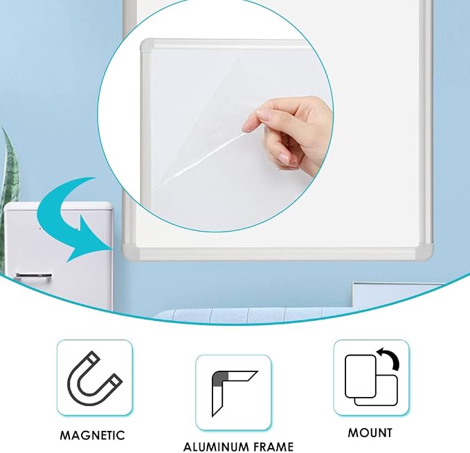 DEVELOP Large Magnetic Dry Erase Board 36 x 72 Inch, Magnetic Whiteboard - Image 3