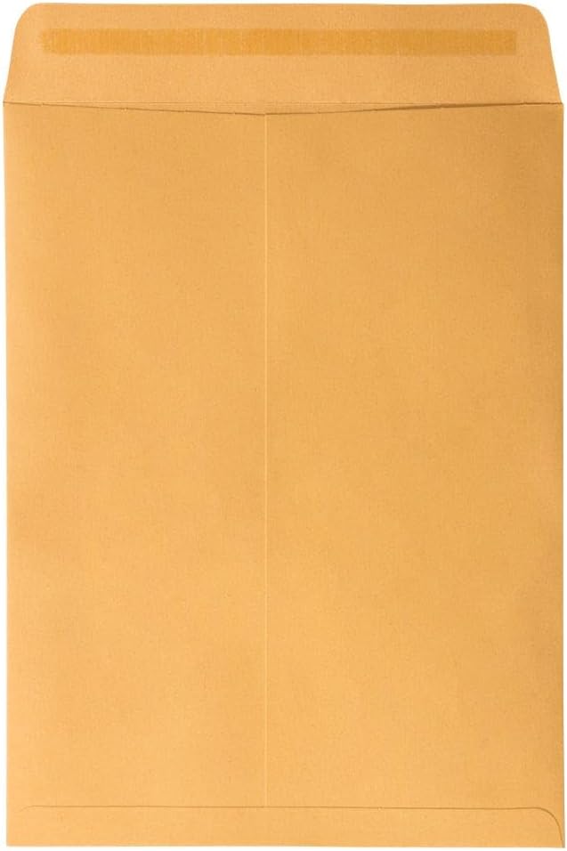 LUXPaper 9 x 12 Open End Envelopes | Peel & Press | Brown Kraft | 28lb. Text | - Image 3