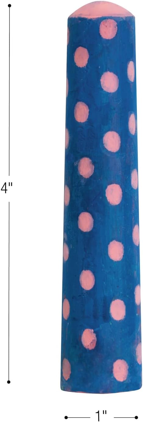 Colorations Sidewalk Chalk – 50pc 4” x 1” Washable, Bright Colored Chalk Set – Fun Kid Art Colors & Patterns – Draw on Classroom Chalkboard or Outdoor Playground – Jumbo Bulk-DeskLoop Office