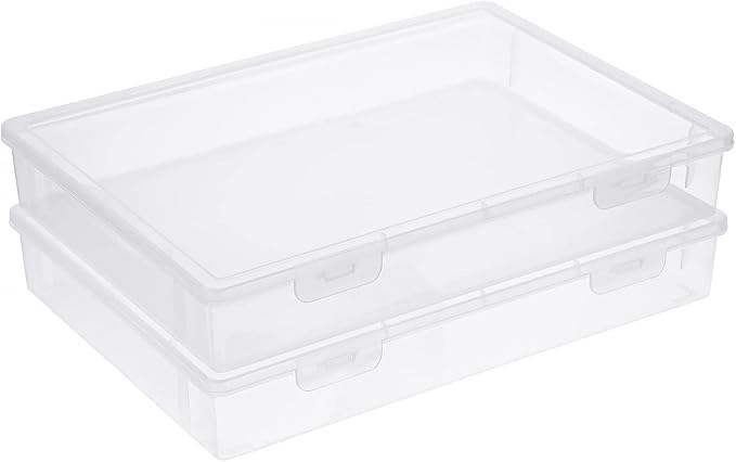 BTSKY Clear Plastic Storage Box by BTSKY