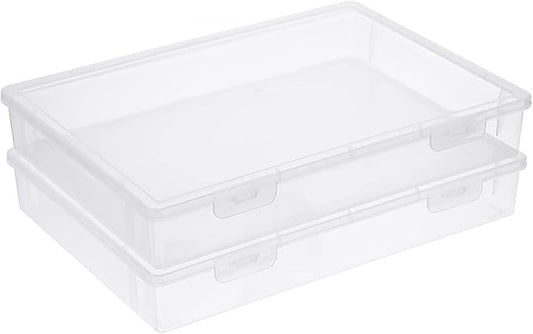 BTSKY Clear Plastic Storage Box by BTSKY