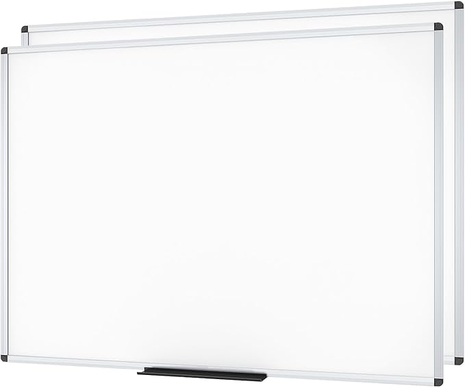 VIZ-PRO Large Magnetic Dry Erase White Board by VIZ-PRO