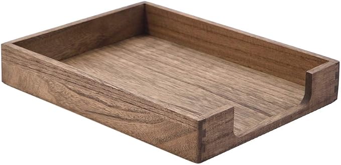 Kirigen Wood Letter-Size Tray Single-Tier- Wooden Tones Collection Front-Load by KIRIGEN