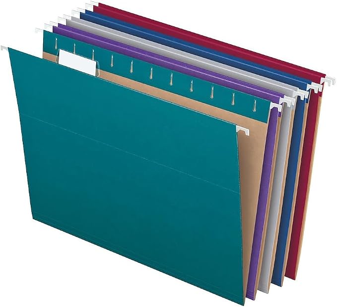 Pendaflex Recycled Hanging File Folders, 25 Pack, Letter Size, 5 Tab Positions by TOPSProducts