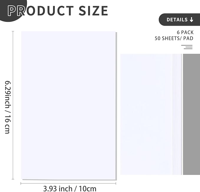 QiCheng Note Pads Memo Pads Small Notepad 50 Sheets 4X6 note pad Scratch Pads - Image 3
