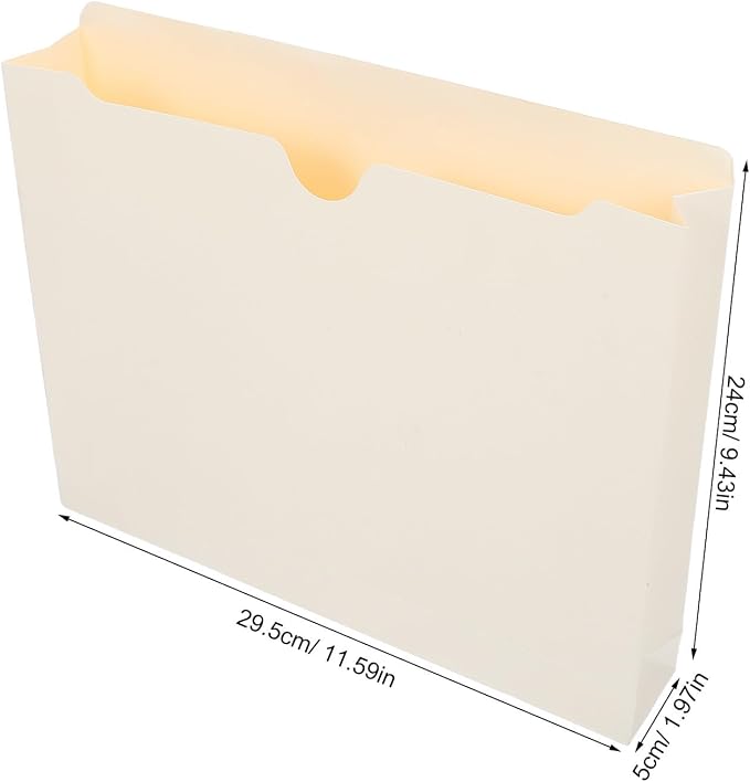 10pcs Expanding File Folders Wide Bottom 51mm Expandable Design Lightweight - Image 9
