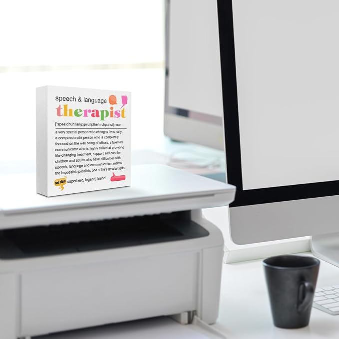 Speech Therapist Gift, Speech Therapy Gifts Wood Box Sign, Speech Pathologist - Image 6