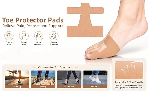 60PCS Pre‑Cut Bunion Corrector Kinesiology Tape– Elastic, Breathable & - Image 8