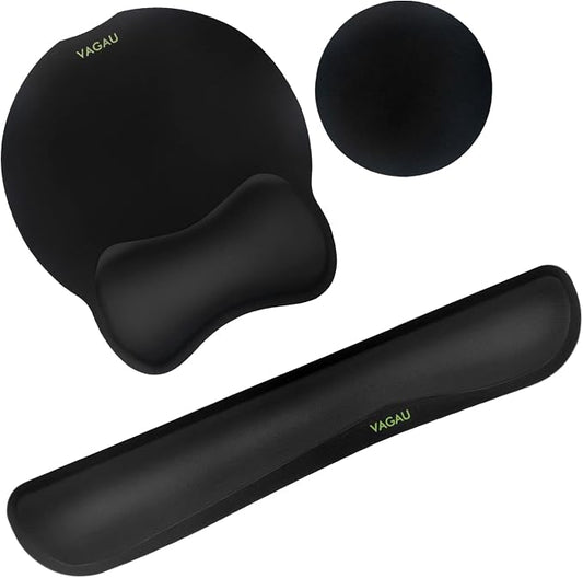 VAGAU Premium Keyboard Wrist Rest and Mouse Pad Wrist Support, Ergonomic Memory by VAGAU