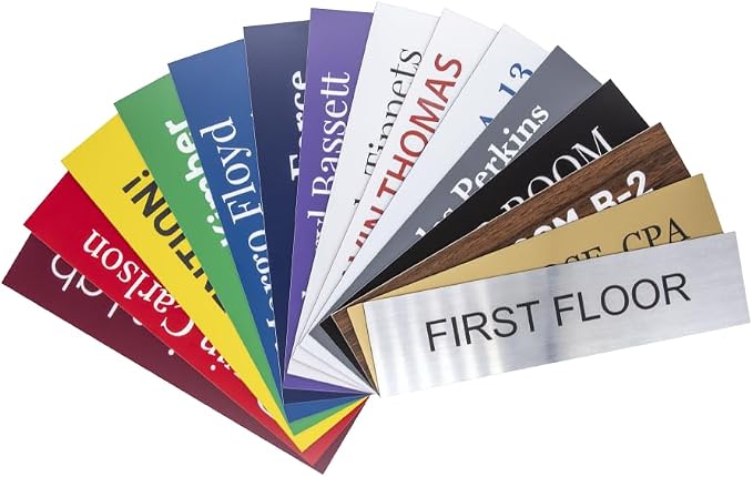 Custom Office Name Plate for Desk, Door & Wall, 15 Colors | Custom Engraveed - Image 9