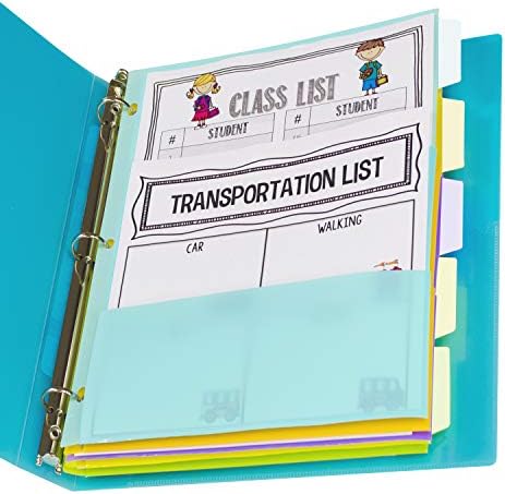 C-Line Index Dividers with Multi-Pockets, 11.5 X 10, 1 Set - Image 2