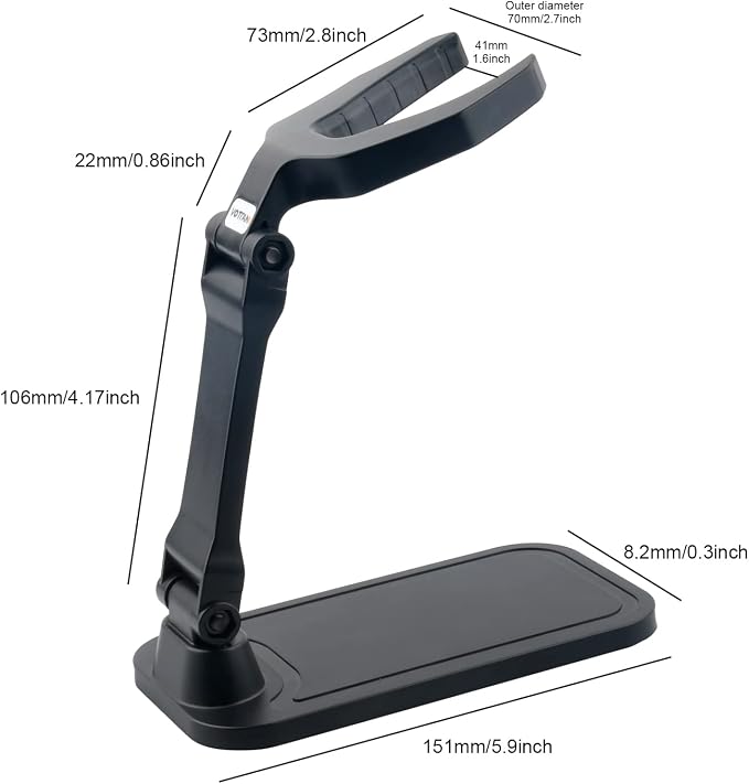 Universal Barcode Scanner Stand, VOTTAN Free-Installed Foldable Barcode Reader - Image 7