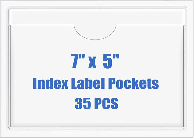 Origin-Joy 35 PCS Self Adhesive Index Card Pockets by Origin-Joy