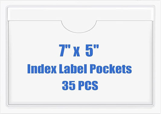 Origin-Joy 35 PCS Self Adhesive Index Card Pockets by Origin-Joy