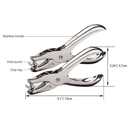 HZMM 1/4 & 1/8 Inch Single Hole Puncher - Image 2