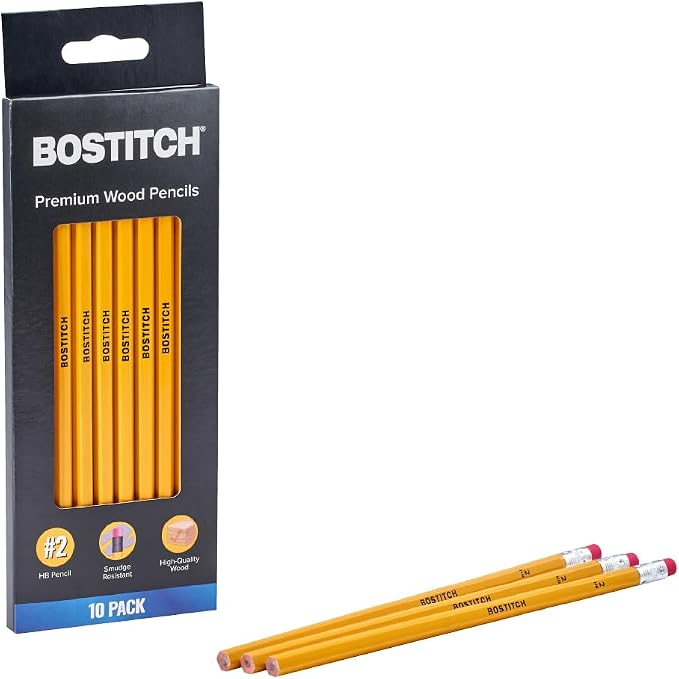Bostitch Premium #2 Pencils, Premium Wood, Unsharpened, HB Graphite by BostitchOfficeProducts