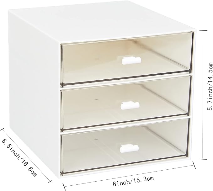 Desk Organizer with 3 Drawers, Desktop Organization - Image 3