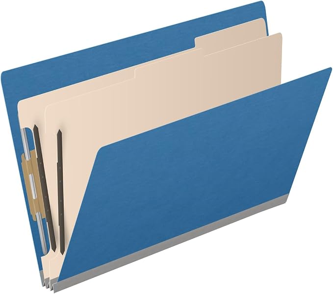 Ecom Folders End Tab Pressboard Classification Folders | Legal Size 25 Pt Stock - Image 2