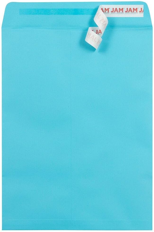 LUXPaper 9 x 12 Open End Envelopes | Peel & Press | Pool Blue | 80lb. Text | 50 - Image 2