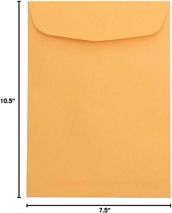 JAM PAPER 7 1/2 x 10 1/2 Open End Catalog Envelopes - Image 3