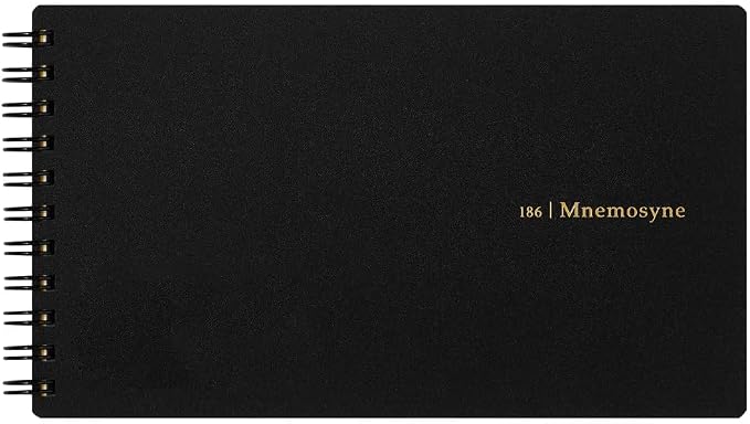 Maruman Mnemosyne Grid Notebook- Horizontal 3.94" x 7.09" Layout, 80 Sheets / by Maruman