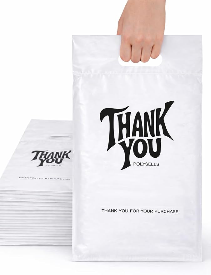 POLYSELLS Thank You Poly Mailers 10x13 inches 100 Pcs Waterproof Self-Sealing by POLYSELLS