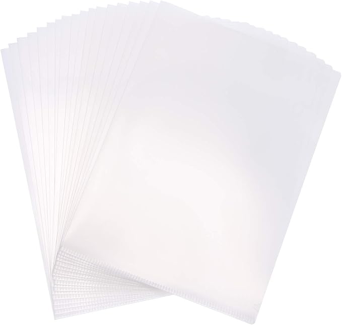 Tupalizy Clear Plastic File Document Folder Protector Organizer Transparent by Tupalizy