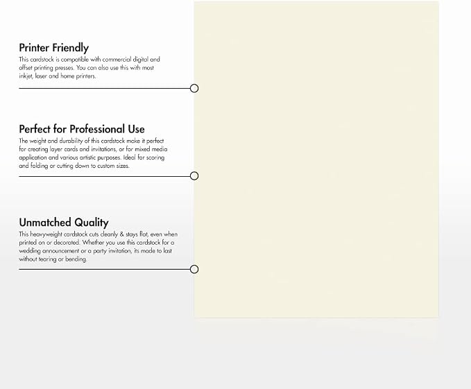 LUXPaper 8.5" x 11" Cardstock | Letter Size | Natural | 80lb. Cover | 50 Qty - Image 8