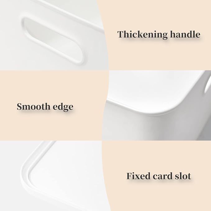 Yishyfier Plastic Storage Baskets Bins Boxes - Image 5