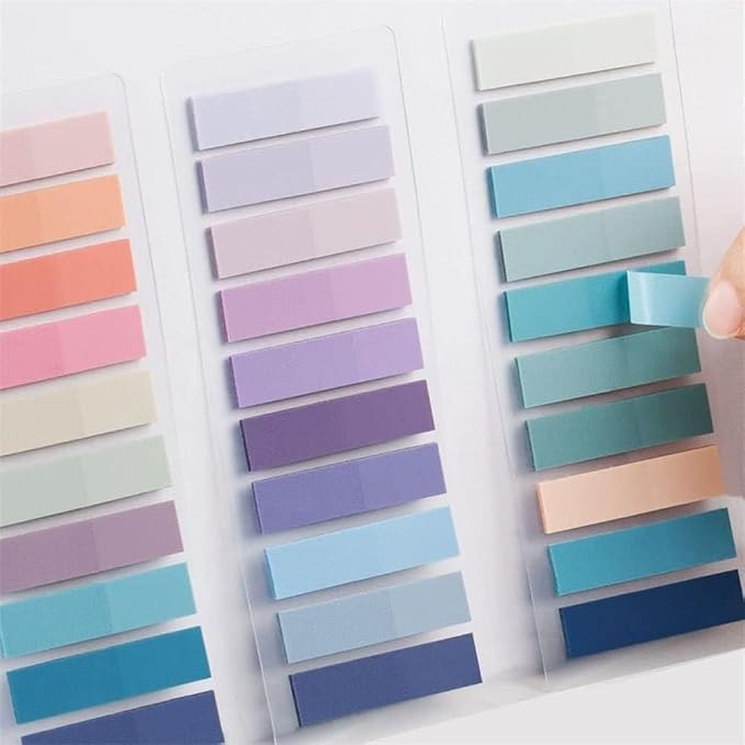200 Pcs Sticky Index Tabs, Writable and Repositionable Book Flags Tabs Strip - Image 3