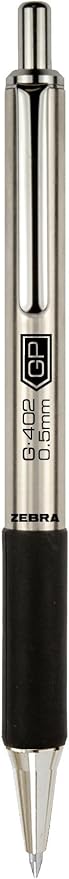 Zebra Pen - STEEL G-402 Retractable Gel Pens - 0.5mm Fine Point - Smooth Black - Image 5