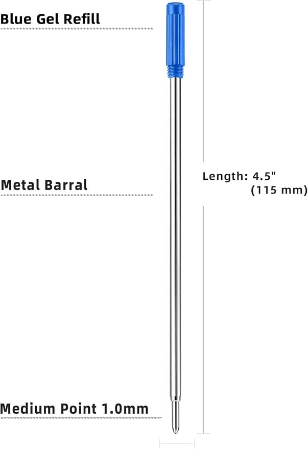 Ballpoint Pen Refills Blue Ink Compatible - Image 2