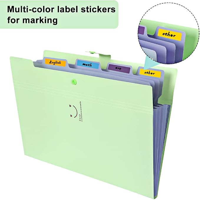 EOOUT 10pcs Expanding File Folders, Folders - Image 4