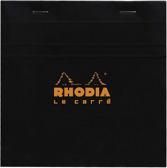 Rhodia Le Carre Head Stapled Pad, 148 x 148 mm, Square Ruling by Rhodia