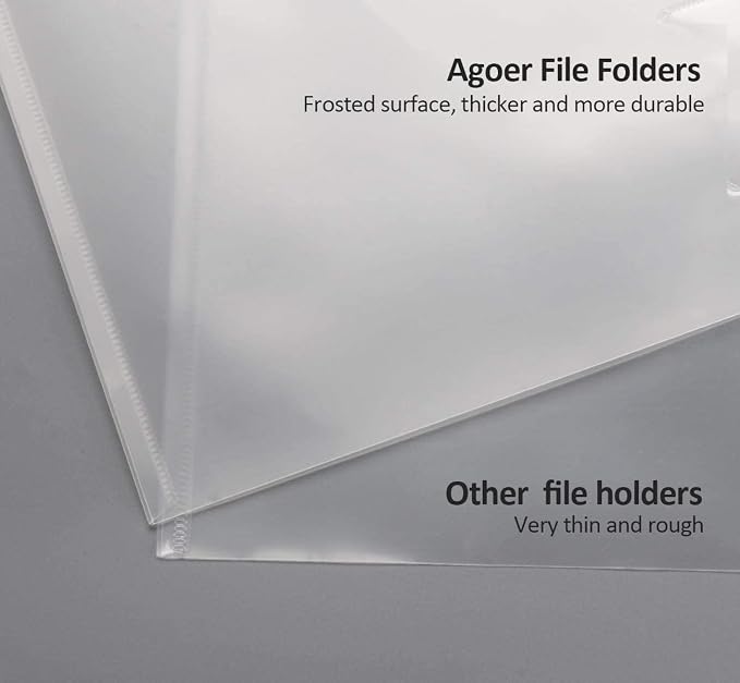 Agoer 24 Pack A5 Plastic Envelopes, Plastic Poly Envelope - Image 5
