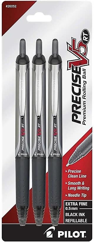 Pilot Precise V5 RT Refillable & Retractable Rolling Ball Pens, Extra Fine Point by PilotCorporationofAmerica
