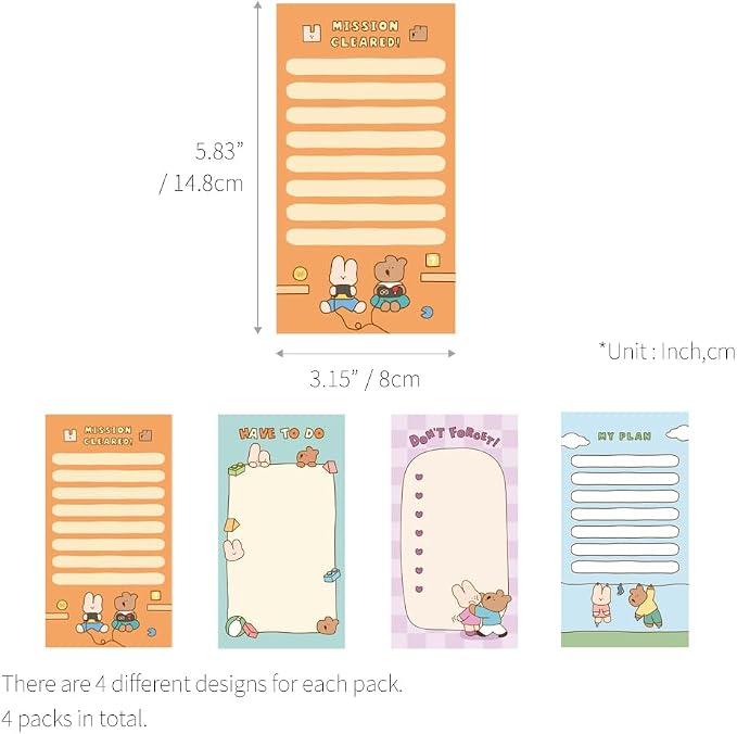 Monolike Memopad Happy and Lucky Littles Series.1 4P SET - Image 2