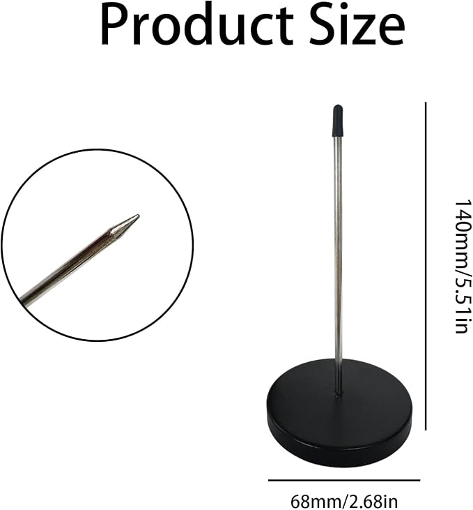5-Pack Metal Receipt Spike Holder - Image 2