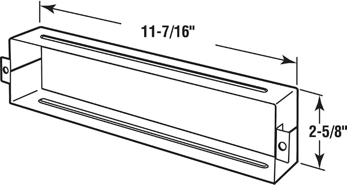 Prime-Line S 4784 Door Mail Slot Sleeve in Stainless Steel - Image 2
