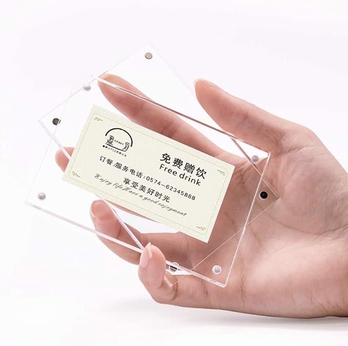 5 Pack Acrylic Label Holder Price Tag Displays Sign Holder - Image 5