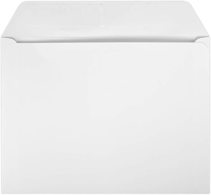 LUXPaper Booklet Envelopes | 7" x 10" | Bright White | 24lb. Text | 50 Qty - Image 2