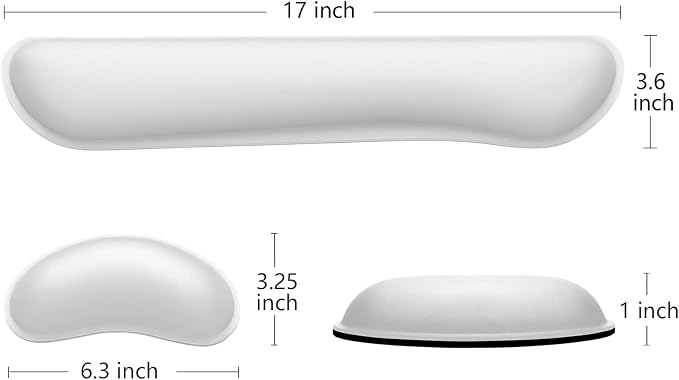 Dapesuom Enlarge Keyboard Wrist Rest, Memory Foam Wrist Cushion - Image 5