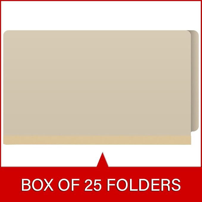 Ecom Folders End Tab File Folders | Legal Size 18 Pt Manila Stock - Image 6