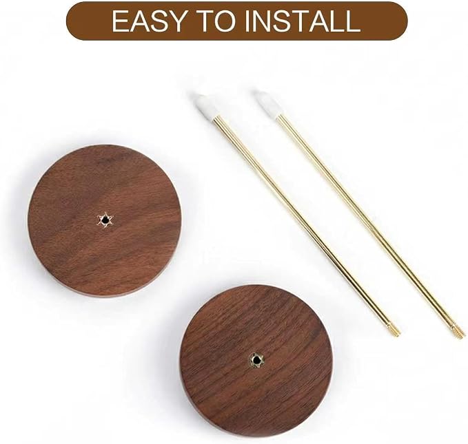 Ticket Stabber, Walnut Brass Pin Receipt Holder 2.7" 1-Pack | Natural walnut - Image 5