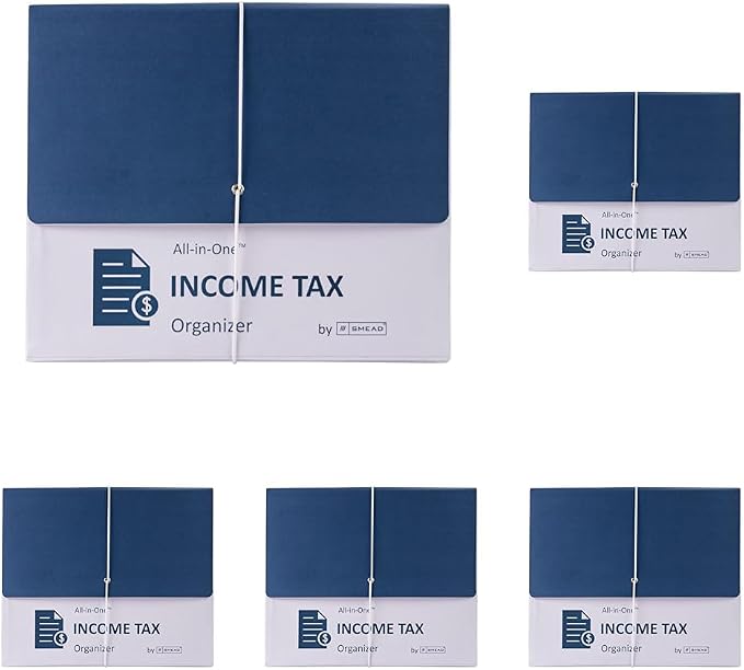 Smead All-in-One Income Tax Organizer, 12 Pockets, Flap and Cord Closure by SMEAD
