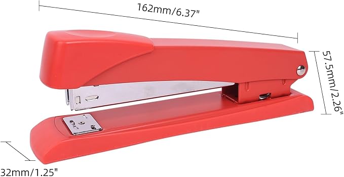 Clipco Red Stapler with 2000 Staples Full Desk Size - Image 2