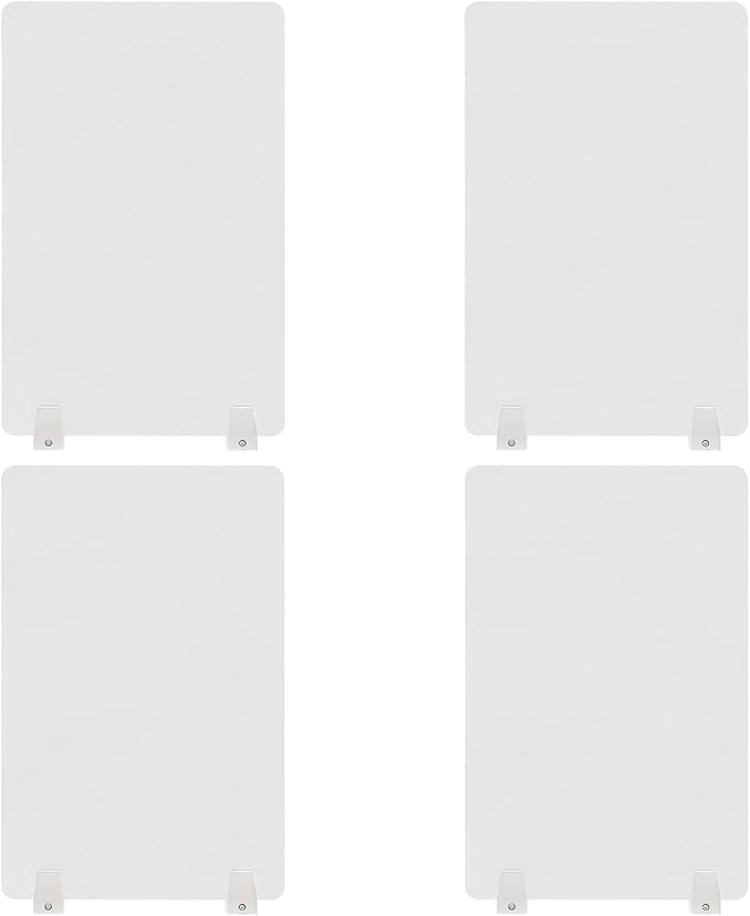 4PCS Desk Dividers Office Partitions, Privacy Desk Panel Protective, Acrylic - Image 3